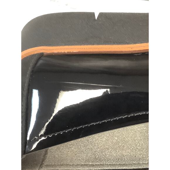 Dr. Scholl's Womens 7W Black Patent Webster Platform Loafer Shoes Slip On LB7-11 - Picture 5 of 13